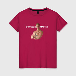 Футболка хлопковая женская Dungeon Master Billy, цвет: маджента
