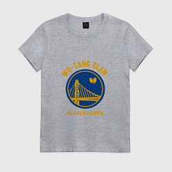 Футболка хлопковая женская Wu - Warriors, цвет: меланж
