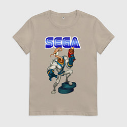 Футболка хлопковая женская SEGA - Jim, цвет: миндальный