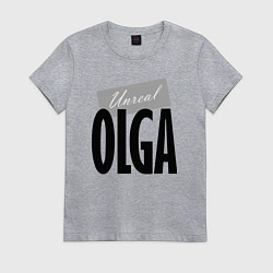 Футболка хлопковая женская Unreal Olga, цвет: меланж