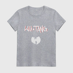 Футболка хлопковая женская Ву-Тэнг Клэн, цвет: меланж