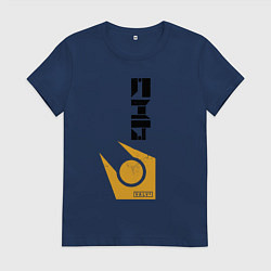 Футболка хлопковая женская Half life - city17, цвет: тёмно-синий