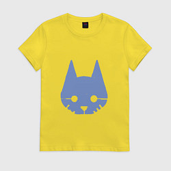 Футболка хлопковая женская Stray Blue, цвет: желтый