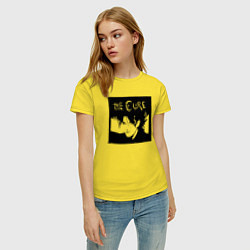 Футболка хлопковая женская The Cure Роберт Смит, цвет: желтый — фото 2