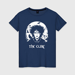 Футболка хлопковая женская The Cure арт Роберт Смит, цвет: тёмно-синий