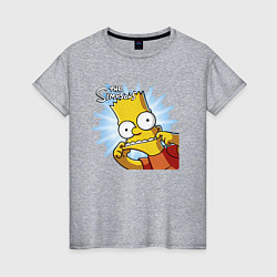 Женская футболка Барт Симпсон корчит рожицу!