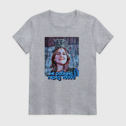 Футболка хлопковая женская Не рабыня перед тобой, а Хюррем, цвет: меланж