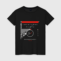 Футболка хлопковая женская BLURRYFACE TOUR, цвет: черный