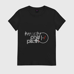 Футболка хлопковая женская 21 pilots, цвет: черный