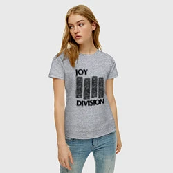 Футболка хлопковая женская Joy Division - rock, цвет: меланж — фото 2