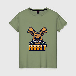 Женская футболка Кролик Хулиган