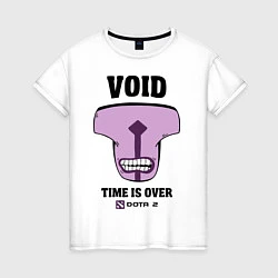 Футболка хлопковая женская Void: Time is over, цвет: белый