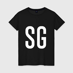 Футболка хлопковая женская SG - BTS, цвет: черный