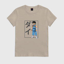 Футболка хлопковая женская Дай - Dragon Quest, цвет: миндальный