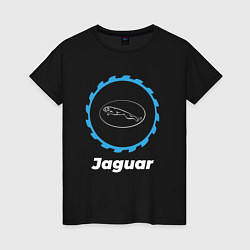 Футболка хлопковая женская Jaguar в стиле Top Gear, цвет: черный