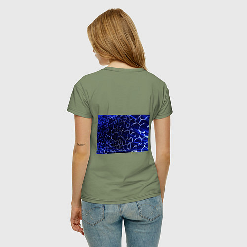 Женская футболка Графическая химия / Авокадо – фото 4