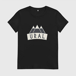 Футболка хлопковая женская URAL, цвет: черный