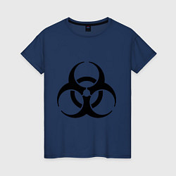 Женская футболка Biological hazard