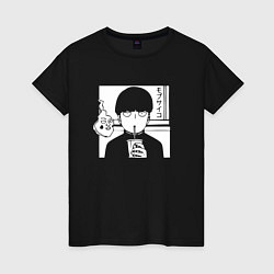 Футболка хлопковая женская Ekubo and Shigeo Kageyama, цвет: черный