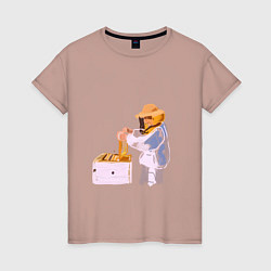 Женская футболка Пчеловод и его пасека