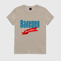 Футболка хлопковая женская Валерия - limited edition, цвет: миндальный
