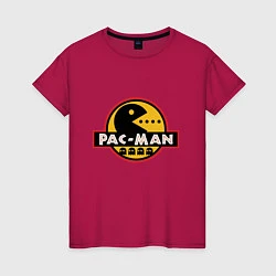 Футболка хлопковая женская Pac-man game, цвет: маджента