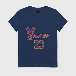 Футболка хлопковая женская King Labron, цвет: тёмно-синий