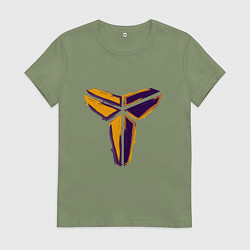 Футболка хлопковая женская Kobe logo, цвет: авокадо