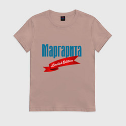 Футболка хлопковая женская Маргарита - ограниченный выпуск, цвет: пыльно-розовый