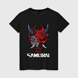 Женская футболка Samurai logo