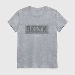 Футболка хлопковая женская Brooklyn Urban City, цвет: меланж