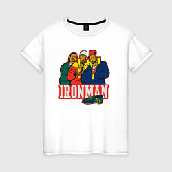 Футболка хлопковая женская Ironman, цвет: белый