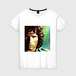 Женская футболка Jim Morrison One eye Digital Art