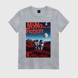 Футболка хлопковая женская MoMo - Марс наш, цвет: меланж