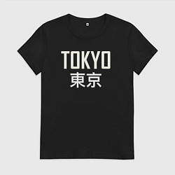 Футболка хлопковая женская Japan - Tokyo, цвет: черный