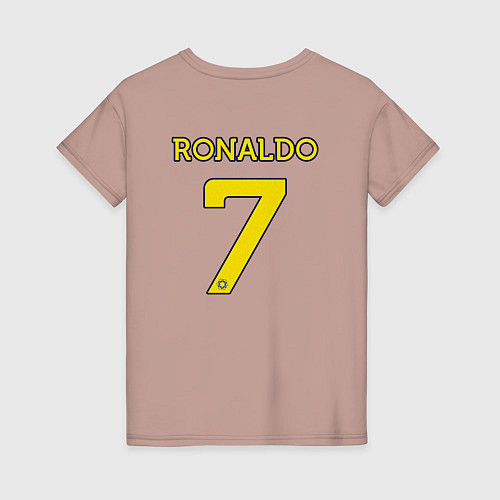 Женская футболка Криштиану Роналду 7 Аль Наср / Пыльно-розовый – фото 2