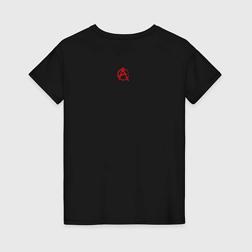 Женская футболка Анархия с перевернутой символикой / Черный – фото 2