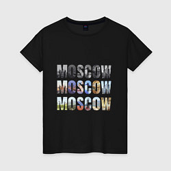 Женская футболка Moscow - Москва