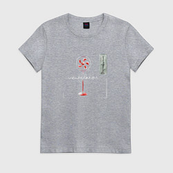 Футболка хлопковая женская Depeche Mode - Ventilator Violator, цвет: меланж