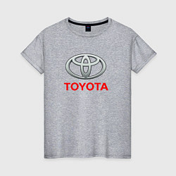 Футболка хлопковая женская Toyota sport auto brend, цвет: меланж