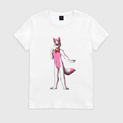 Футболка хлопковая женская Белый Фокси, цвет: белый