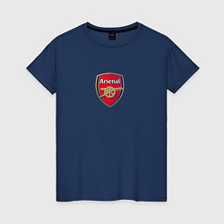 Футболка хлопковая женская Arsenal fc sport club, цвет: тёмно-синий