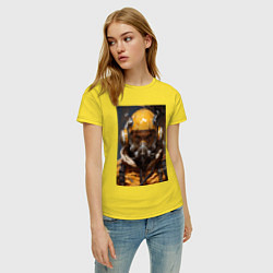 Футболка хлопковая женская Желтый сталкер, цвет: желтый — фото 2