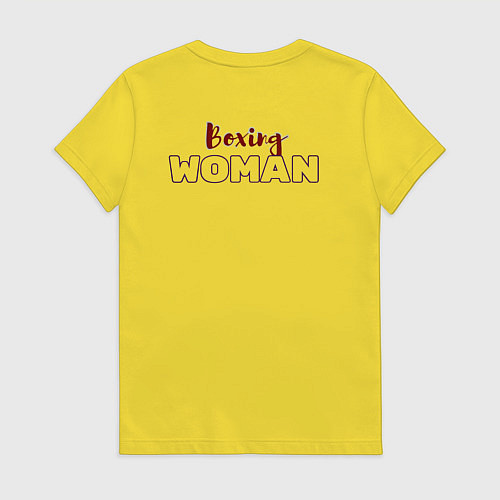 Женская футболка Бойцовская грация / Желтый – фото 2