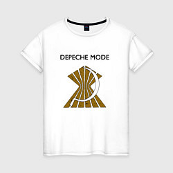 Футболка хлопковая женская Depeche Mode - A broken frame october tour, цвет: белый