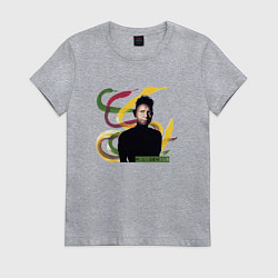 Футболка хлопковая женская Depeche Mode - Martin Gore VCMG, цвет: меланж