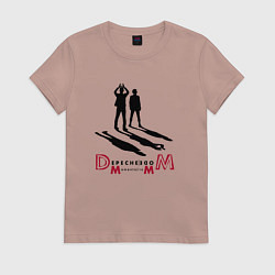 Футболка хлопковая женская Depeche Mode - Memento Mori spirit of Andy, цвет: пыльно-розовый