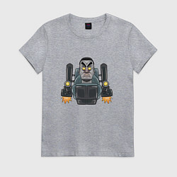 Футболка хлопковая женская G-Man skibidi toilet, цвет: меланж