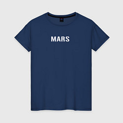 Футболка хлопковая женская Mars 30STM, цвет: тёмно-синий