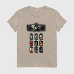 Футболка хлопковая женская Легионы лоялисты, цвет: миндальный